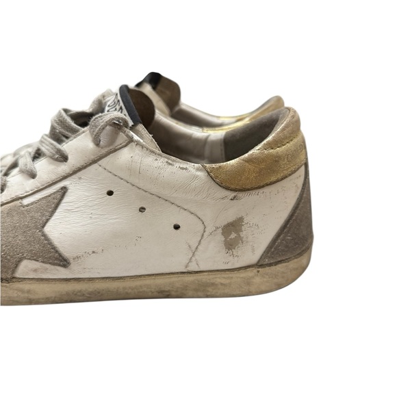 Golden Goose Superstar White Star Sneakers Designer Distressed EU 37 7 US - Picture 10 of 16
